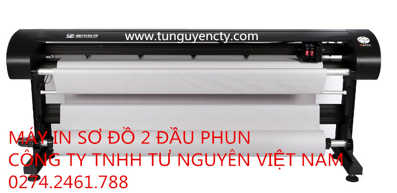 Máy in sơ đồ 2 đầu phun - Giấy Tư Nguyên - Công Ty TNHH Tư Nguyên Việt Nam